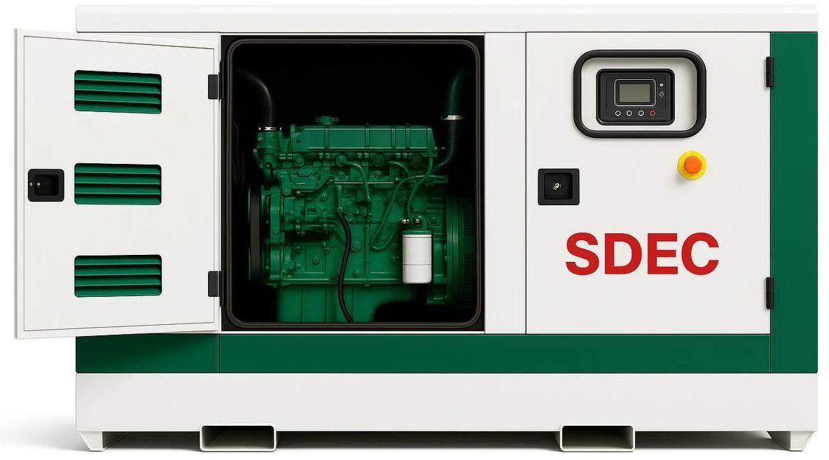 Дизельный генератор SDEC GMP 206SD в кожухе