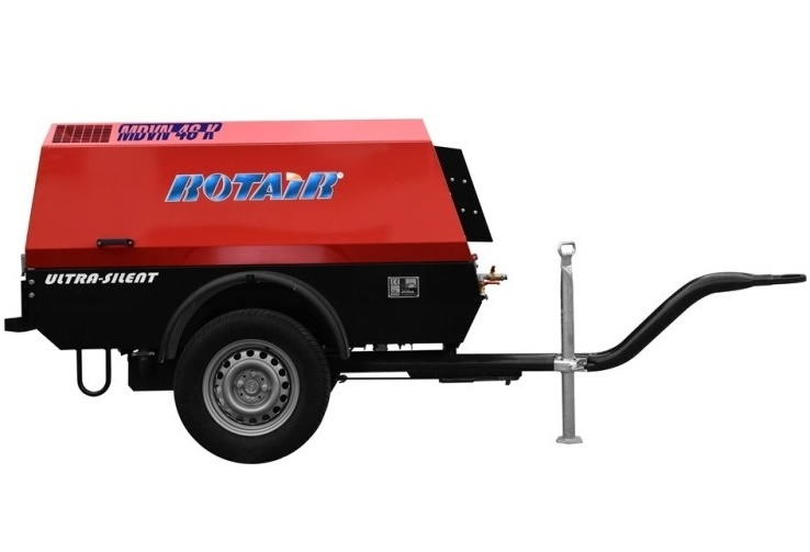 Дизельный компрессор Rotair MDVN 46P-7 на шасси