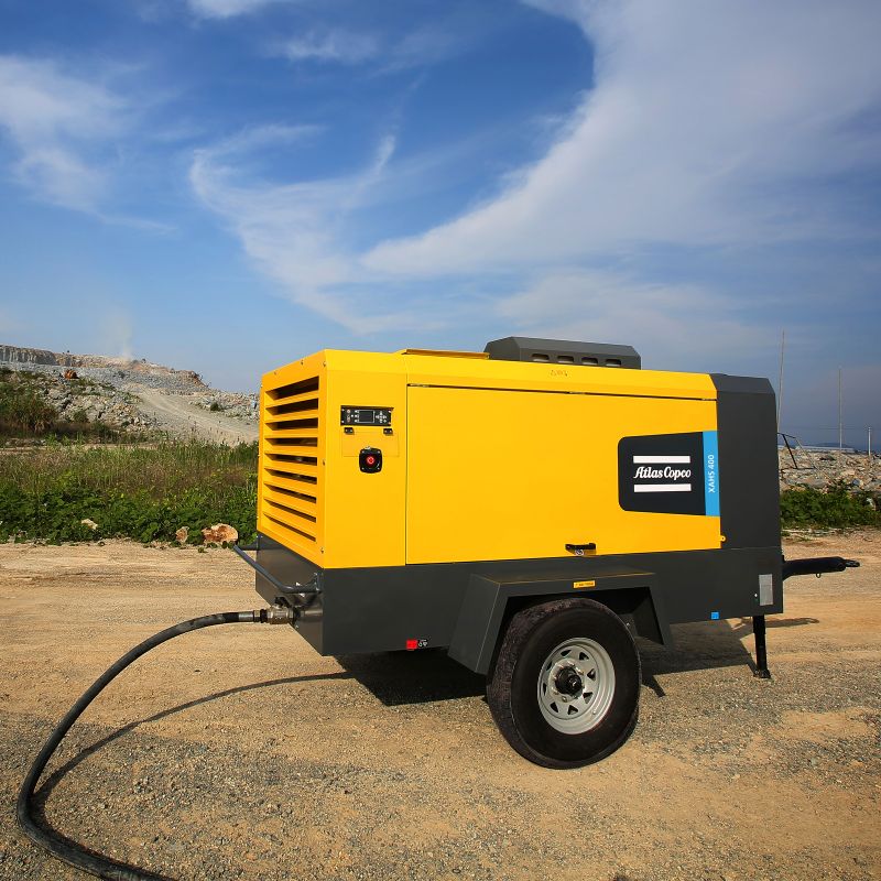 Дизельный компрессор Atlas Copco XAHS 500 на шасси