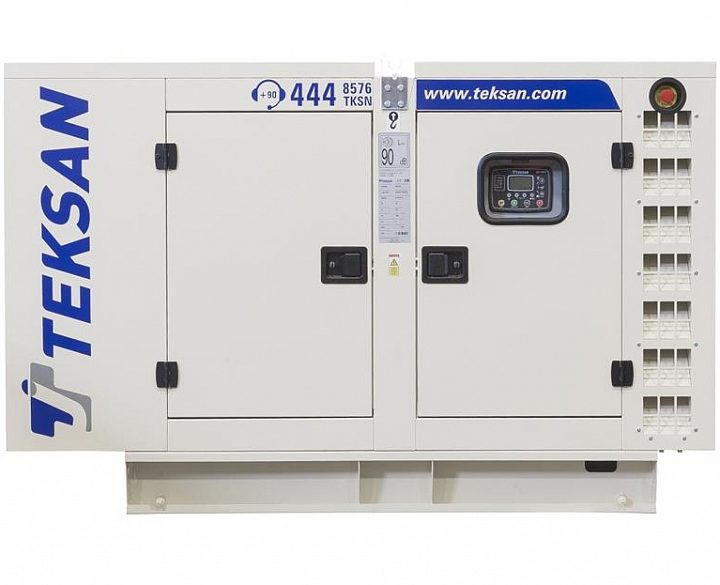Дизельный генератор Teksan TJ50PE-1 в кожухе