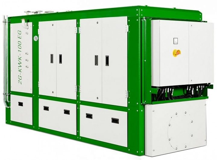 Газовый генератор 2G KWK-400 EG в кожухе