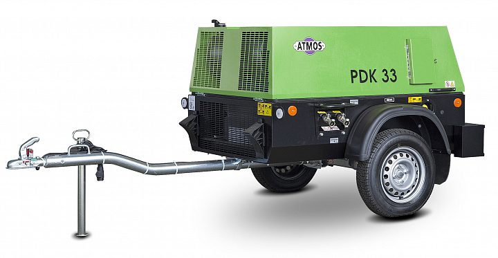 Дизельный компрессор Atmos PDK 33 фикс с тормозом