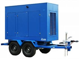Дизельный генератор ТСС АД-320С-Т400-2РПМ17 на шасси с АВР — фото 1