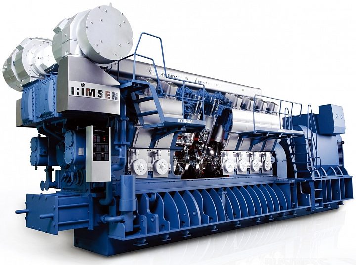 Газодизельный генератор Hyundai HiMSEN 12H35DFV